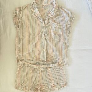 Madewell Multicolor Striped Pajama Set